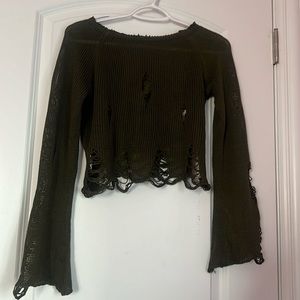 Grunge and emo vibe type of shirt. NEVER worn. Very stretchy, and cute.